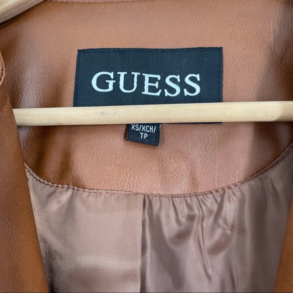 Guess Peplum brown faux leather jacket
Cognac - Picture 16 of 16